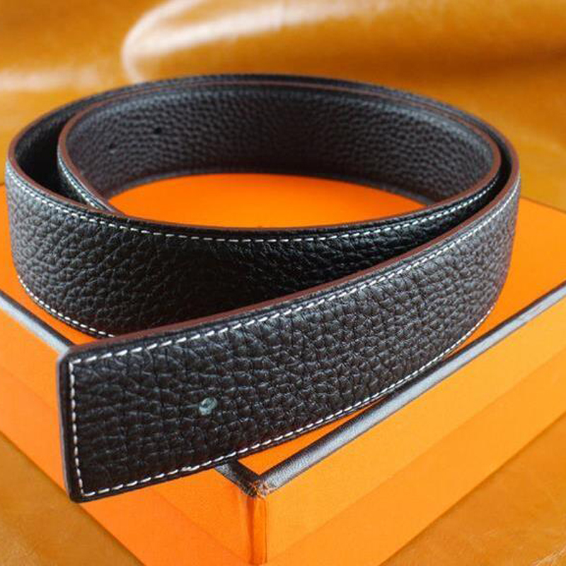 

Men belt fashion men's Business Waist Belts Automatic buckle cow casual belts For women plus size105-125cm with box, Orange box
