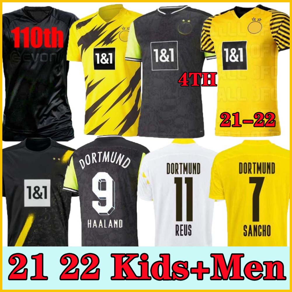 

Player Version 1990 Limited Edition Haaland Reus Borussia 20 21 4th Dortmund Soccer Jersey 2021 2022 Bellingham Sancho Hummels Brandt Men Soccer Jerseys + Kit Kit, 20 21 home /adult +patch