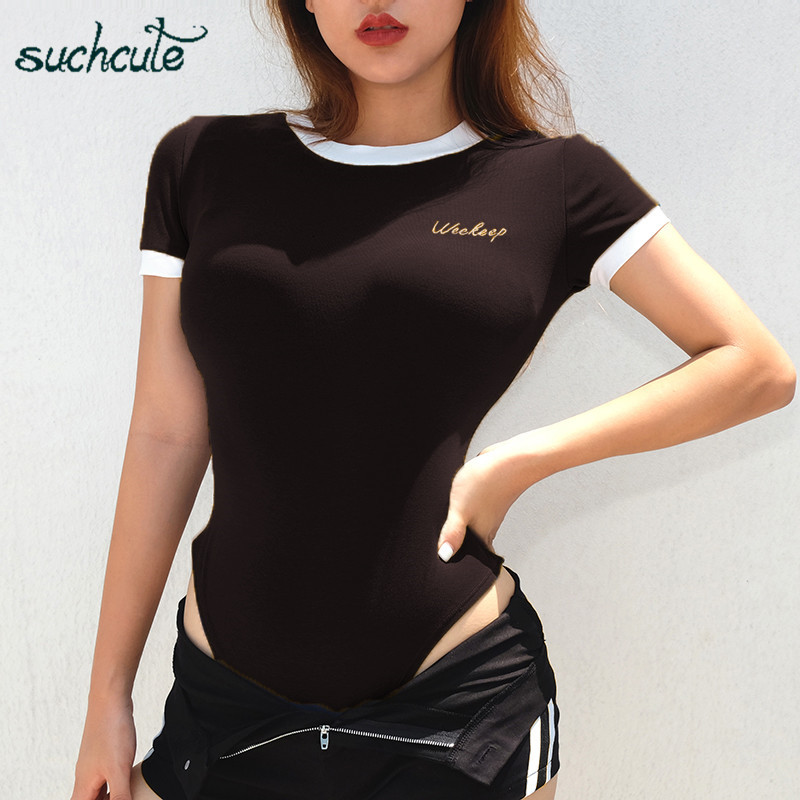 

Women's Jumpsuits & Rompers Female Bodysuit Short Sleeve Body Bodycon Summer Jumpsuit Overalls One Piece Stretch Elegant Woman Cer, Blue