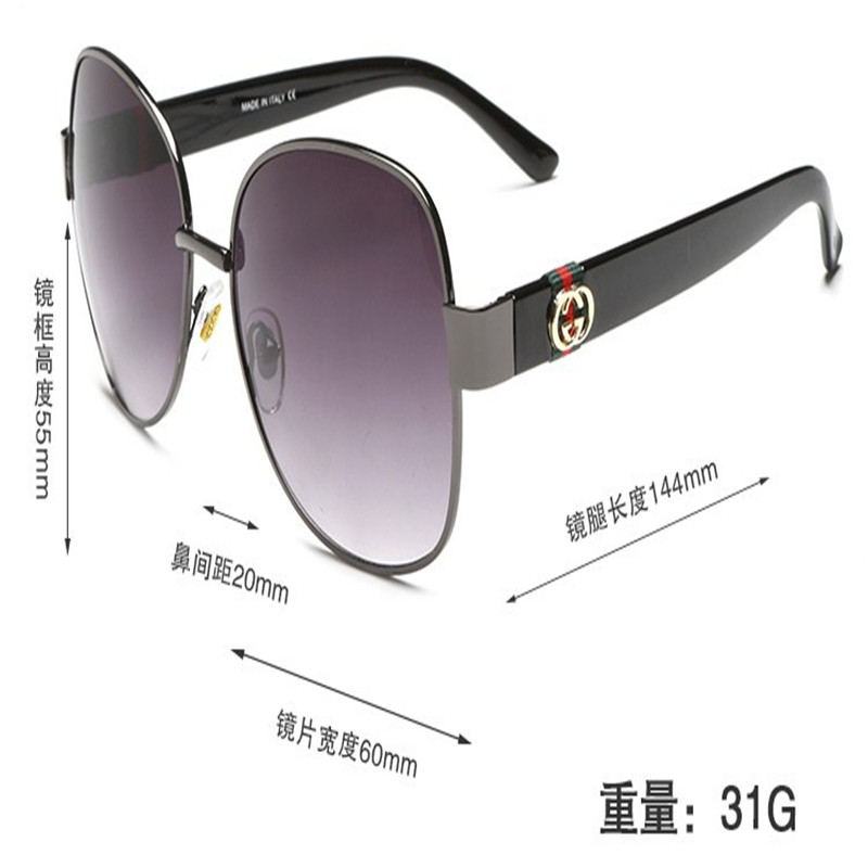 

Classic Round Sunglasses Brand Design UV400 Eyewear Metal Gold Frame Sun Glasses Men Women Mirror 4242 Sunglasses Polaroid Fashion glass Len, White;black