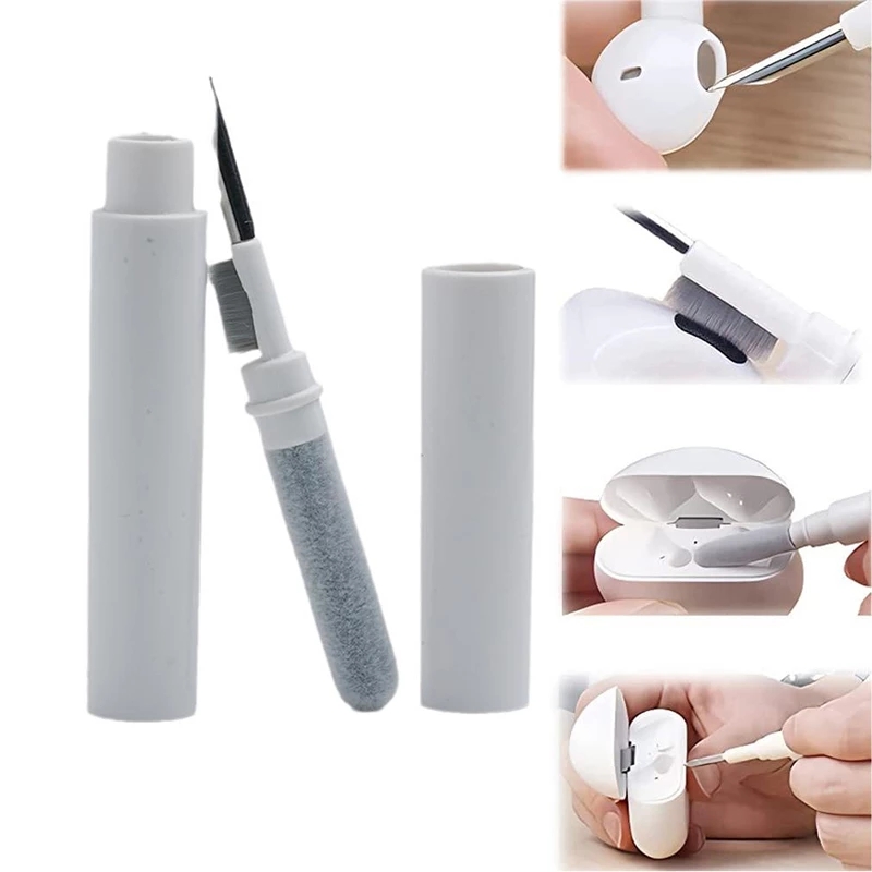 

Headphone Accessories Bluetooth Earbuds Cleaning Pen Multifunction Airpod Cleaner with Soft Brush for Wireless Earphones Bluetooth Headphones Charging Box
