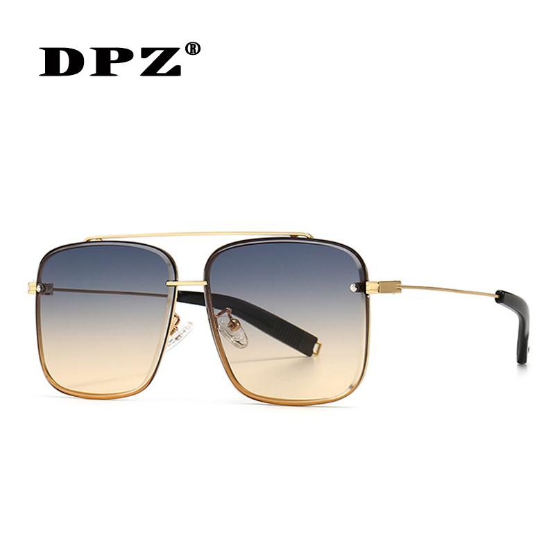 

Sunglasses 2021 DPZ Fashion Style Gradient Men Women Vintage Brand Design Uv400 Sun Glasses