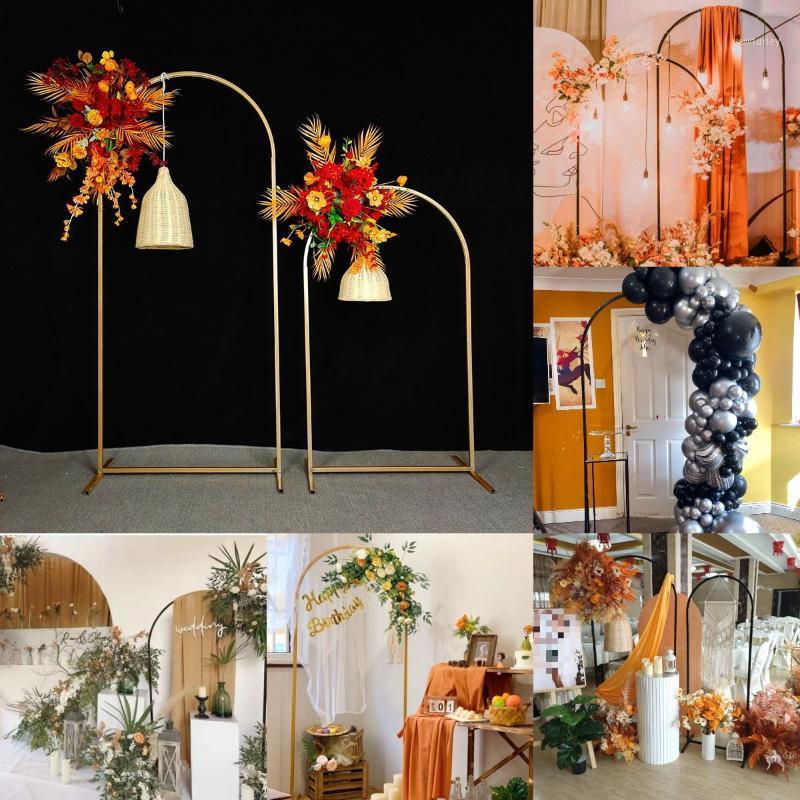 

Party Decoration 2PCS Flower Background Frame Arch Advertising Stand Billboard Wedding Backdrop Stage Birthday Welcome Ornaments Iron Shelf