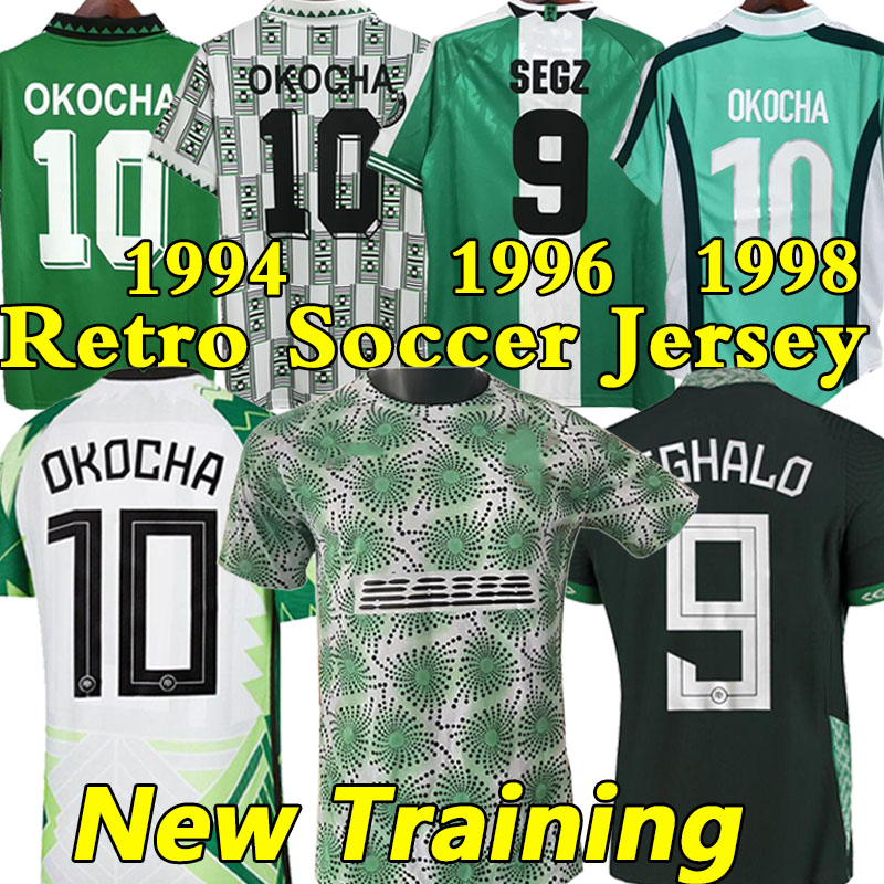 

2022 2023 MUSA Osimhen soccer jerseys training retro 1994 96 98 maillot de foot Okechukwu IGHALO OKOCHA AHMEDNdidi MIKEL IHEANACHO Classic Vintage Football shirts, Niriliya new training