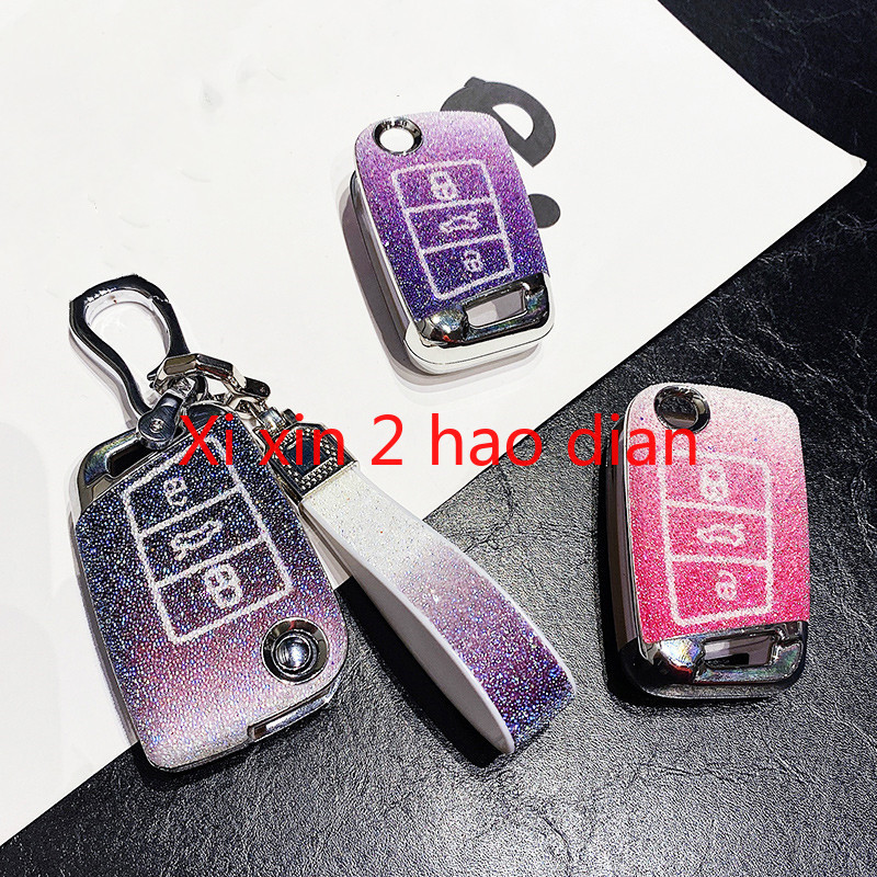 

For Volkswagen Magotan Sagitar polo Bora cc Lamando Tiguan Tayron Lavida Passat plus key chain car accessories for girls, Black