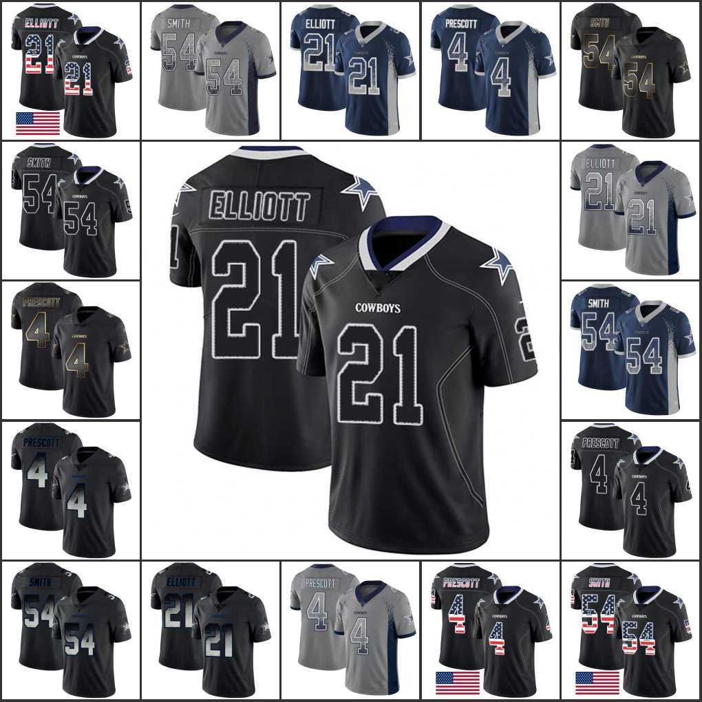 

DallasCowboysMen #54 Jaylon Smith 4 Dak Prescott 21 Ezekiel Elliott Women Youth Limited Jersey