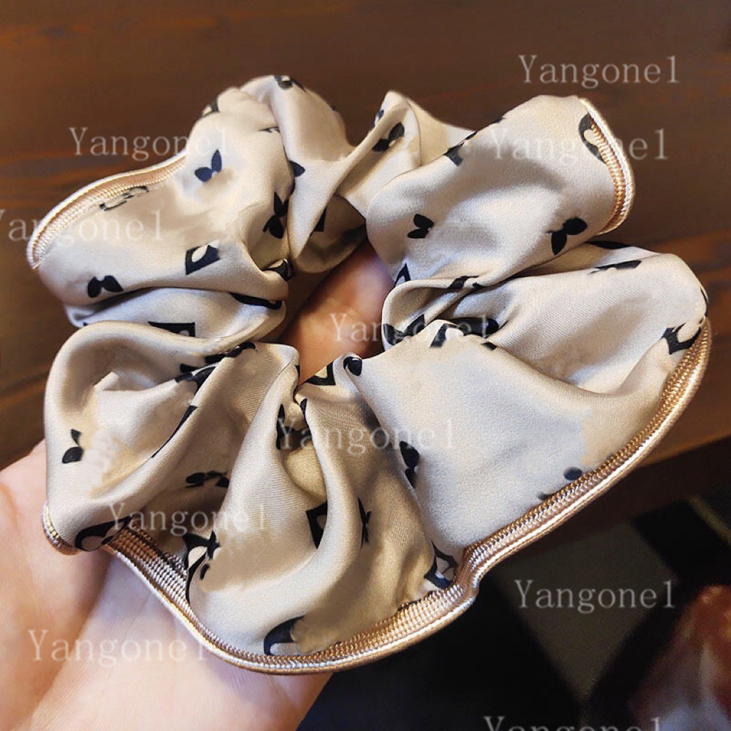 

2021 Women fashion Letter Hair Rubber Band Bowknot Letters Elastic Hairs Rope Ponytail Holder HairAccessories gift