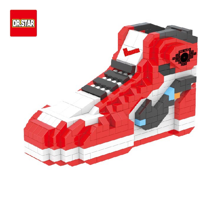 

Mini Building Block Boy Sneakers 502pcs Anime DIY Toy Auction Model Toy Children's Gift TPU Protective Shockproof Clear Cover