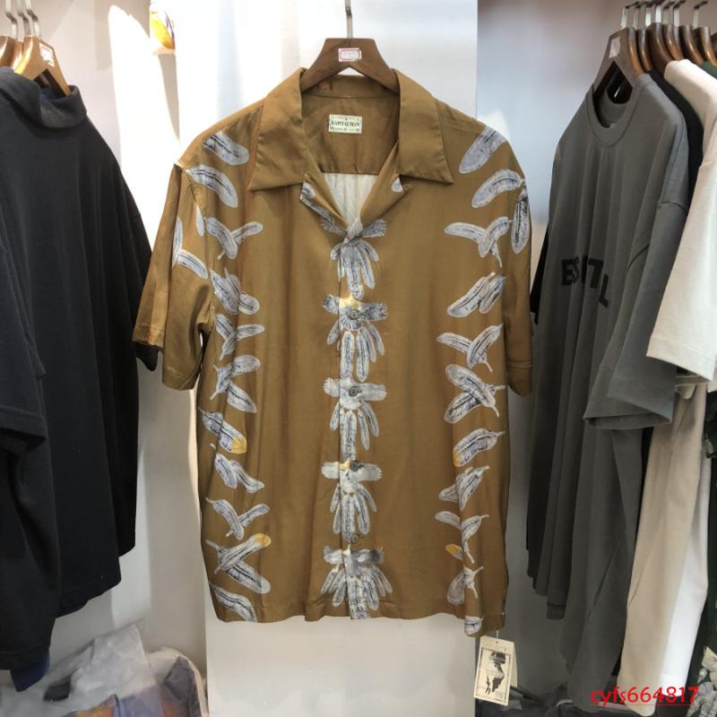 

High-Quality KAPITAL Shirt Men Women Streetwear Hawaii Style Beach Tees Shirts Mens Clothing Men's Casual