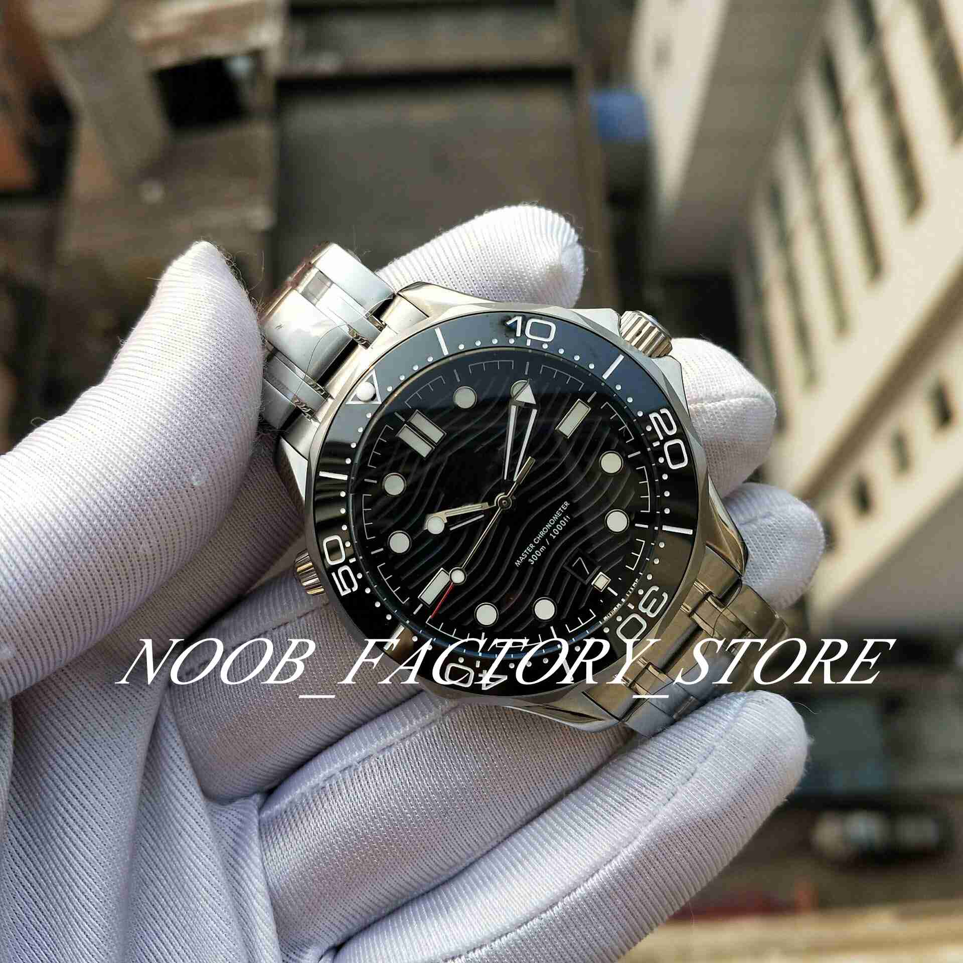 

Super Factory Sales Men's Watch unidirectional rotating bezel Black Dial 300M Dive Luminous 42MMStainless Steel Strap Cal. 8800 Automatic Movement 007 WristWatch, 01