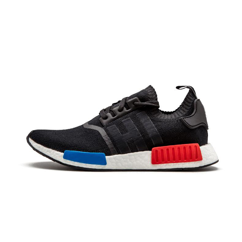 

nmd R1 men women running shoes White black red green yellow oreo mens trainers outdoor, Black yellow