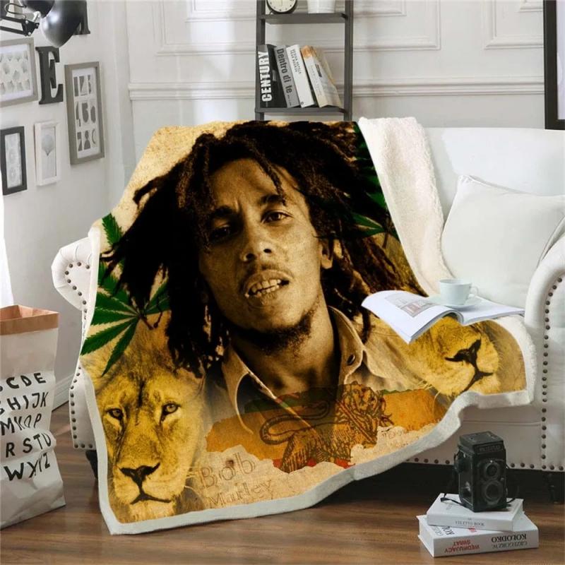 

Scarves 3D Print Rectangle Sherpa Blanket Wearable Throw FJ23