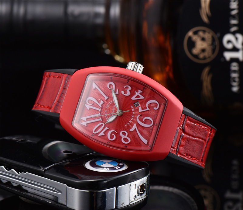 

Watches Fm Frank Series 2021 Three Pin Quartz Famous Fashion Men's, Slivery;brown