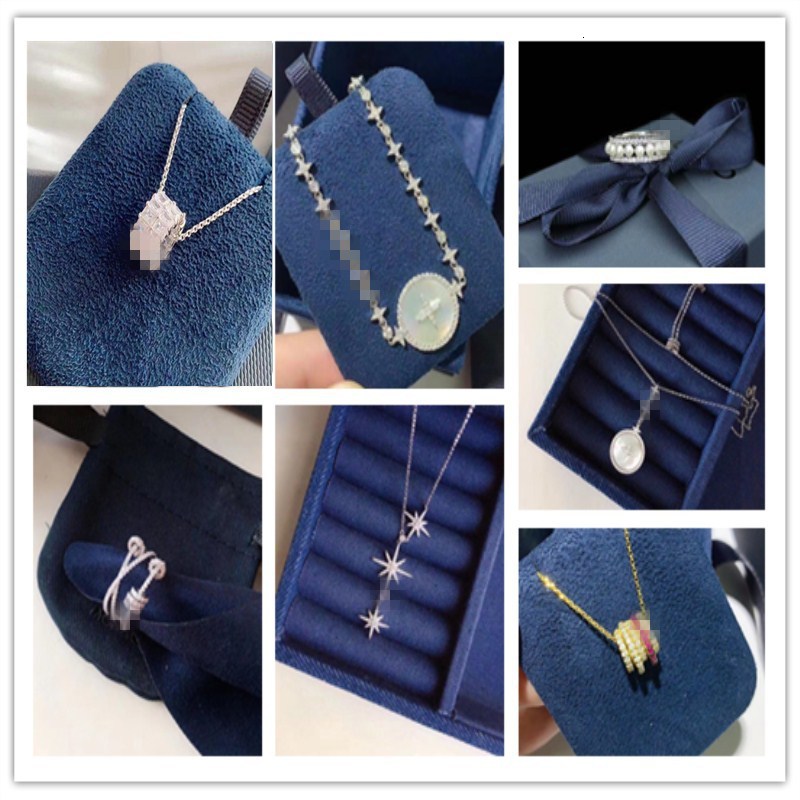 

Ring a Family Bag Six Star Necklace for Female Apm Meteor Clavicle Chain, Silver