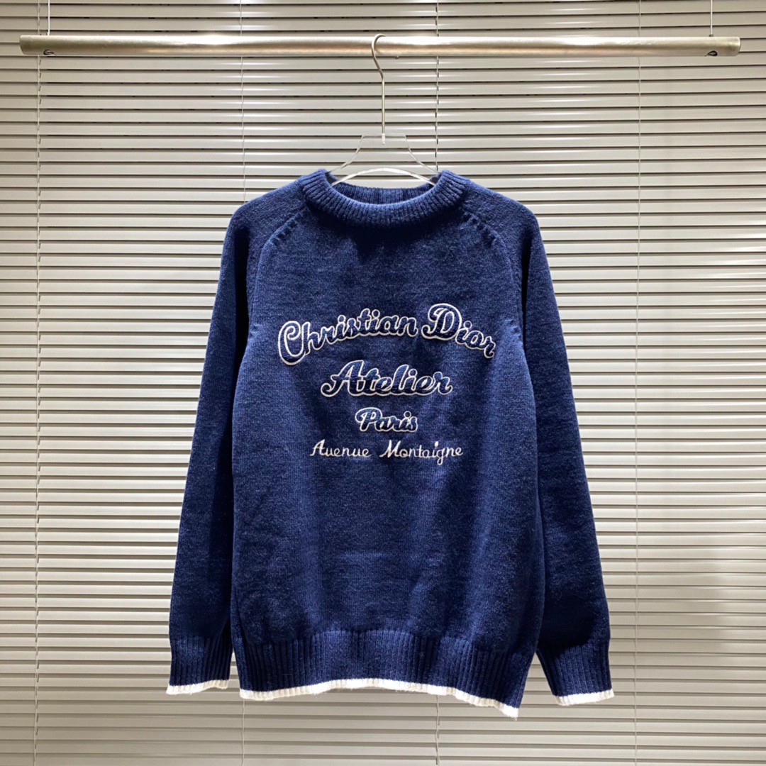 

2021 Beliebte Männer Sweaters Designer Pullover Brief Stickerei Winter Herbst Sweatshirt Crew Hals Topstoney Herren WOEMNS Langarm Jumper Hoodies, Blue