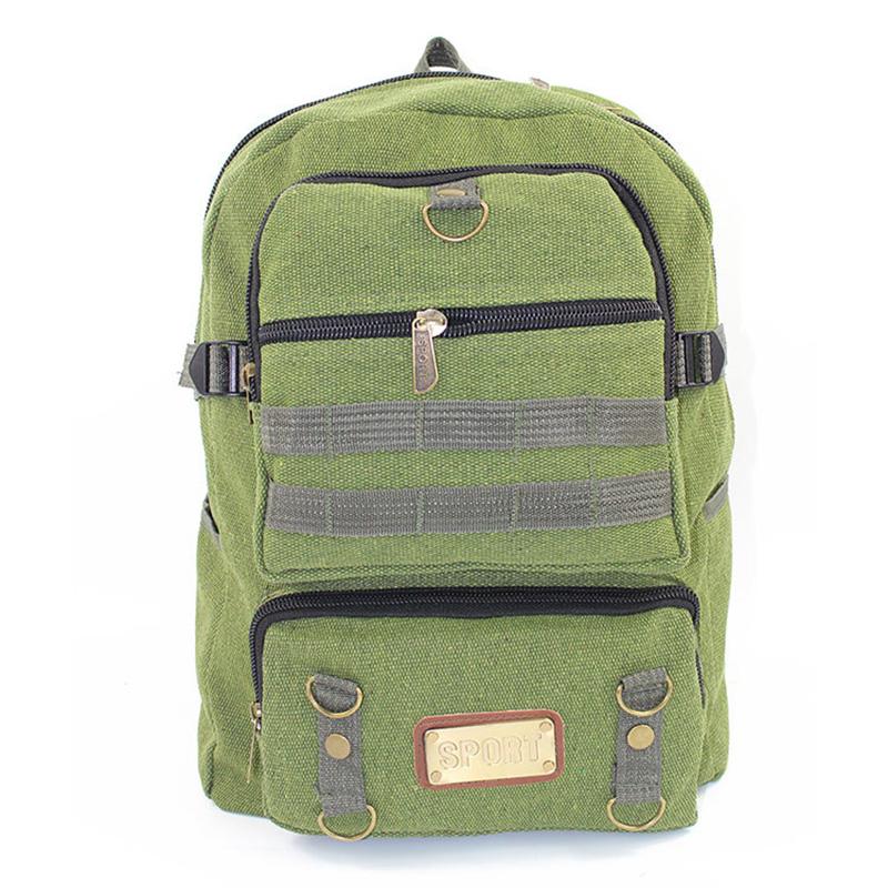 

Backpack Climbing Bag 2021 Canvas Material 3 Color Multifunctional Travel Outdoor Sports Camping Cycling Retro Hiking DB96, Khaki