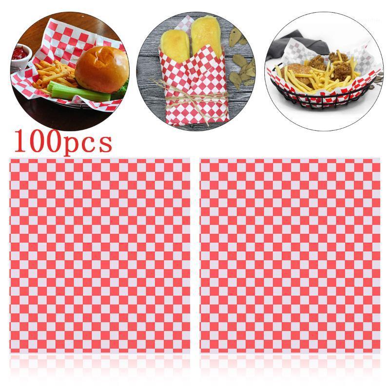 

Gift Wrap 100 Sheets Food Wrapping Paper Deli Basket Liner Grease-Resistant Sandwich Packaging Hamburger Prevents Stains