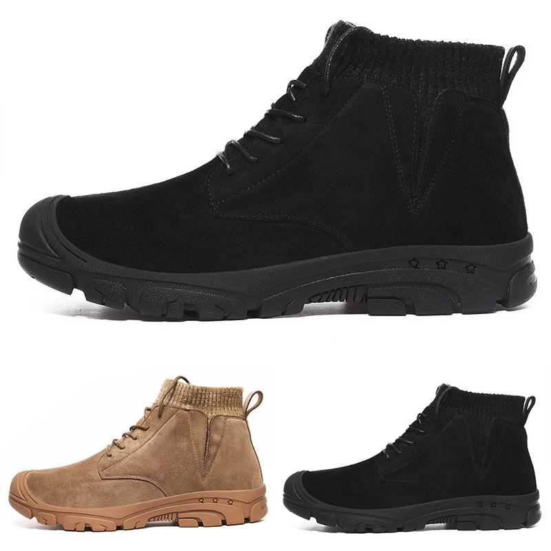 

2020 beige cotton large size type4 winter triple black grey man boy men boots mens sneakers boot trainers outdoor walking shoes