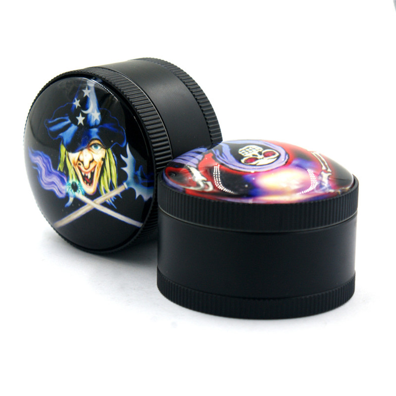 

Other Smoking Accessories metal smoke grinder printed cigarette grinders 37mm cartoon Halloween ghost head mix colors