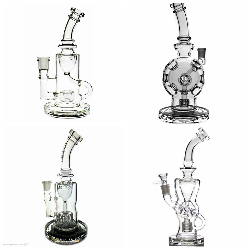 

Classic Mother-ship Hookahs exosphere smoking Water pipes FTK Glass Bongs torus Glasses Recyler Oil Rigs klein fab egg dab rig with 14mm Joint