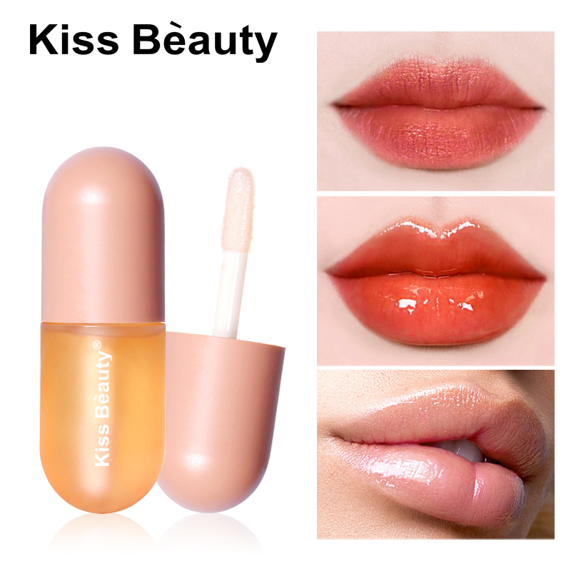 

3ml Moisturizing Plumping Lip Gloss Lip Plumper Mineral Oil Lip Extreme Volume Essence Nutritious Lips Enhancer Serum makeup, As pic