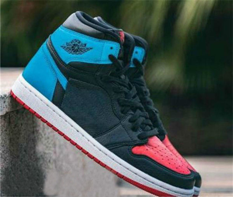 

New 1 High OG UNC To Chicago black red blue Men Basketball Shoes I WMNS Sports Sneakers trainers
