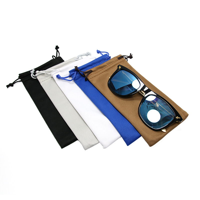 

Glasses Bag Cotton Fiber Sunglasses Bag White Black Gray 8 X 19cm 211155
