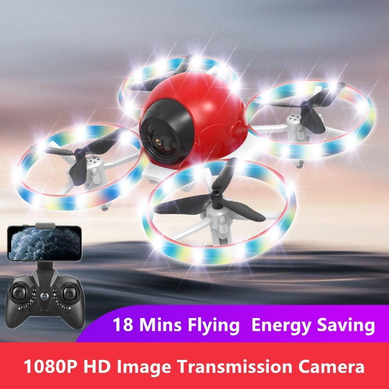 

WIFI FPV RC Quadcopter Toys Infrared Controlled Remote Control RC Drone With flash light hd camera phone control aircraft toys, Blue no camera