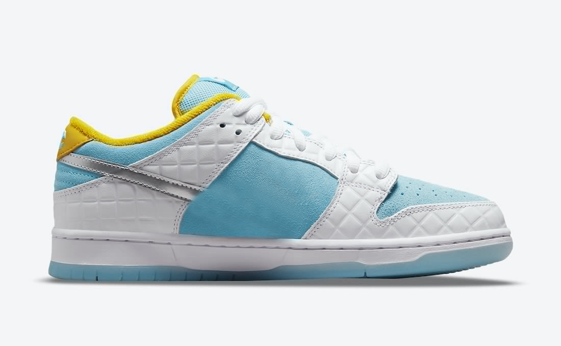 

FTC Skateboarding x SB Authentic Dunk Men Shoes Low White Lagoon Pulse Metallic Silver Speed Yellow Outdoor Sports Sneakers With Original Box US4-13, Customize