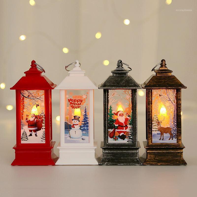

Christmas Decorations Decoration Santa Claus Snowman Lantern Light Ornaments Hanging Lights Year Navidad 2021 Gifts