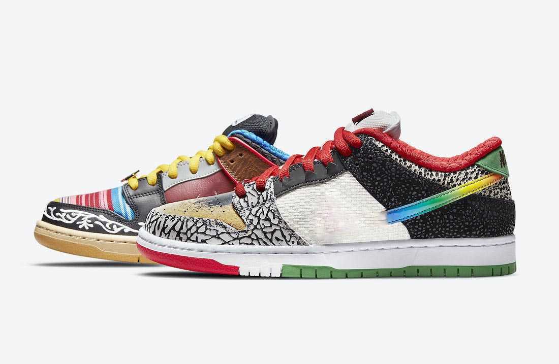 

2021 Release Authentic Dunk What The P-Rod Paul SB Shoes Low 3M Reflective Black Red Green Blue Yellow Men Women Outdoor Sports Sneakers