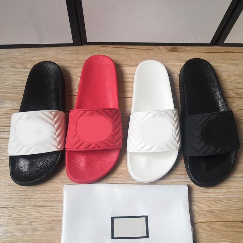 

Summer 2021 classic Luxurys slides Women Fashion slippers Flat Slide Flip Flops Men high quality Womens Luxury designer sandals tpu silde me, Black