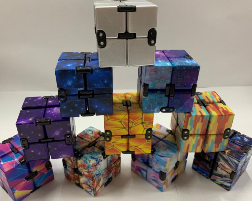 

High quality Infinity Magic Cube Creative Galaxy Fitget toys Antistress Office Flip Cubic Puzzle Mini Blocks Decompression Toy DHL 3-7 days delivery CY15