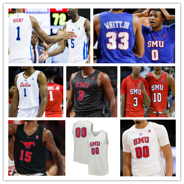 

College Basketball Wears Custom Basketball SMU Mustangs Jersey Ncaa College Kendric Davis Marcus Weathers Emmanuel Bandoumel Michael Weathers Jahmar Young Jr. Is, Man red