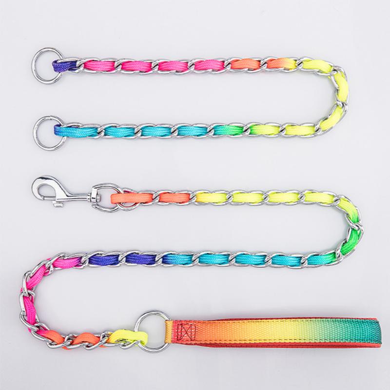 

Dog Collars & Leashes Pet Products Colorful Nylon Harness Leash Walking Lead Training Running Safety Mountain Climb