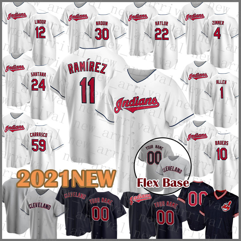 

Cleveland Custom Indians Baseball Jersey 12 Francisco Lindor Flex Base 11 Jose Ramirez 47 Trevor Bauer 28 Corey Kluber 4 Bradley Zimmer, Blue;black