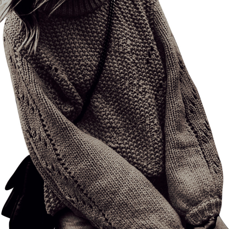 

Women's Pullover Sweater Chunky Solid Color Stylish Casual Long Sleeve Loose Sweater Cardigans High Neck Fall Winter Lake blue Emerald, White;black