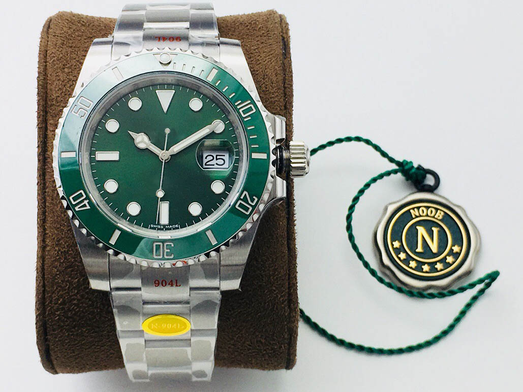 

N V12 orologio di lusso 40mm diameter 2836/3135 movement watches 904L fine steel Ceramic bezel mens watch Waterproof 200m, As shown