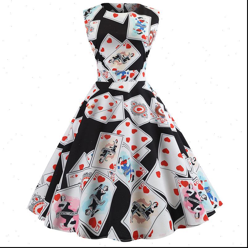 

retro white poker print womens dresses summer vintage 50s 60s polka dot pin up rockabilly plus size robe, Black;gray