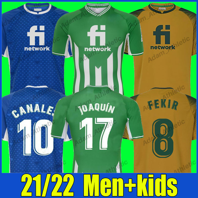 

Betis JOAQUÍN soccer jerseys B.IGLESIAS CANALES FEKIR football shirts G.RODRIGUEZ BARTRA LOREN jersey HULIO C.TELLO WILLIAM Camiseta de Futbol man kids kit 2021/22 top, 21-22 away+uel