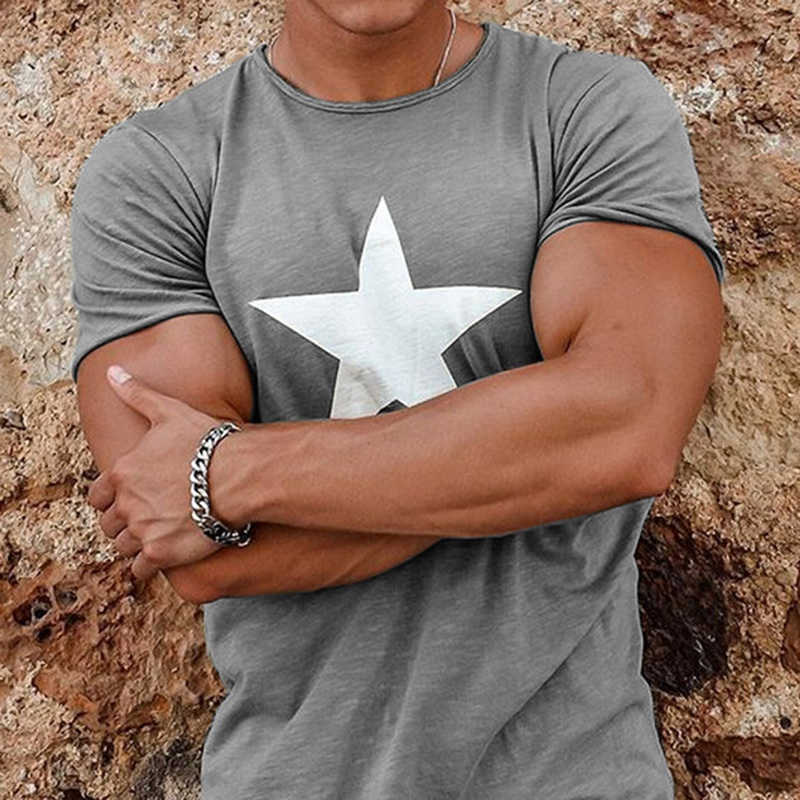 

Tshirts Men T Shirt Harajuku Short Sleeve Tees Summer Mens Clothings Star Print Casual Streetwear T-shirts Tops Plus Size 210629, Gr