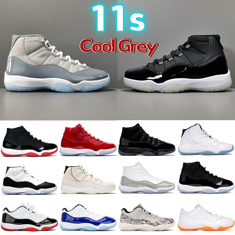 

Newest 72-10 Cool grey 11 11s mens basketball Shoes 25th Anniversary low legend University blue white bred concord pantone cap and gown men women sneakers trainers, 41-bubble wrap packaging