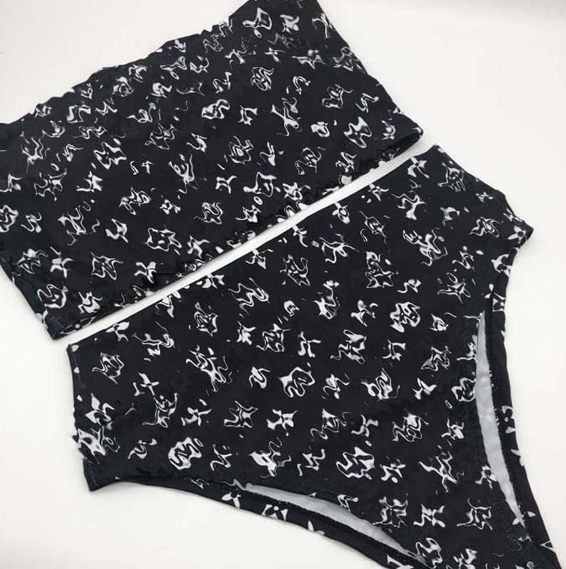 

Women Bikinis Set Sexy Clear Strap Swimsuit Stars Shape Swimwear Ladies Bathing Suit Fashion Beach Clothes Summer Womens Biquini 39, White;black