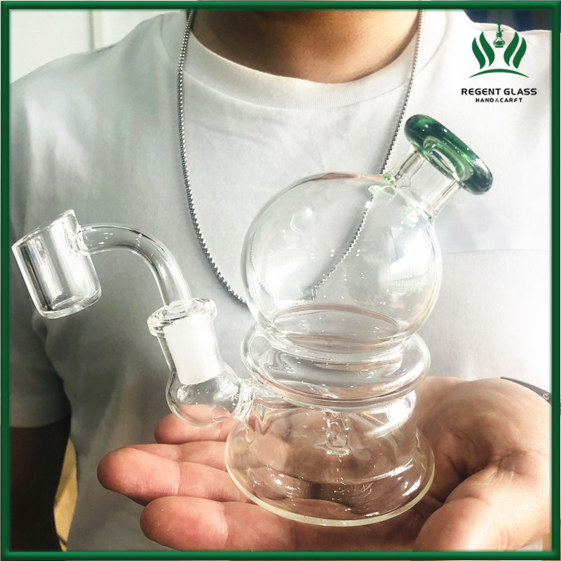 

Smoking Hookahs 4.7 inches Wholesale Glass Bong Recycler Water Pipes Inline Percolator 14mm Quartz Banger Bowl Piece Thick Pyrex Oil Burner Tool
