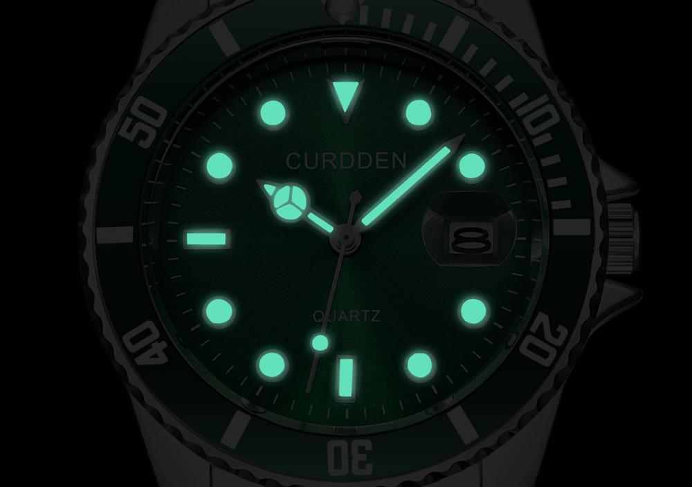 

Wristwatches Brand Style CURDDE Men Fashion Military Stainless Steel Date Sport Quartz Analog Wrist Watch Minimalist High Quality, Slivery;brown