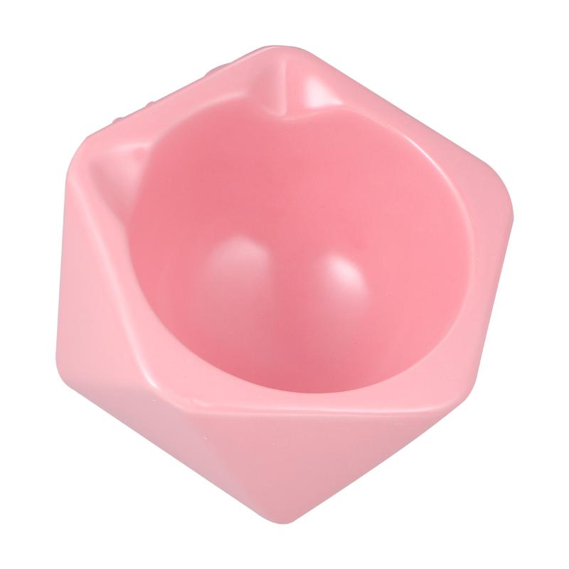 

Cat Bowls & Feeders 1pc Simple Ceramic Bowl Tilted Geometric Pet Food For Puppy Cat)