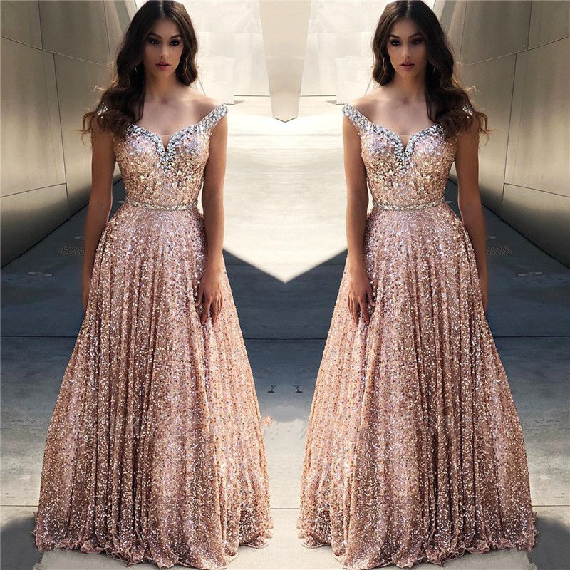 

Aso Ebi 2021 Arabic Plus Size Gold Sparkly Sequined Evening Dresses Beaded Crystals A-line Prom Formal Party Second Reception Bridesmaid Gowns Dress ZJ22, Blue