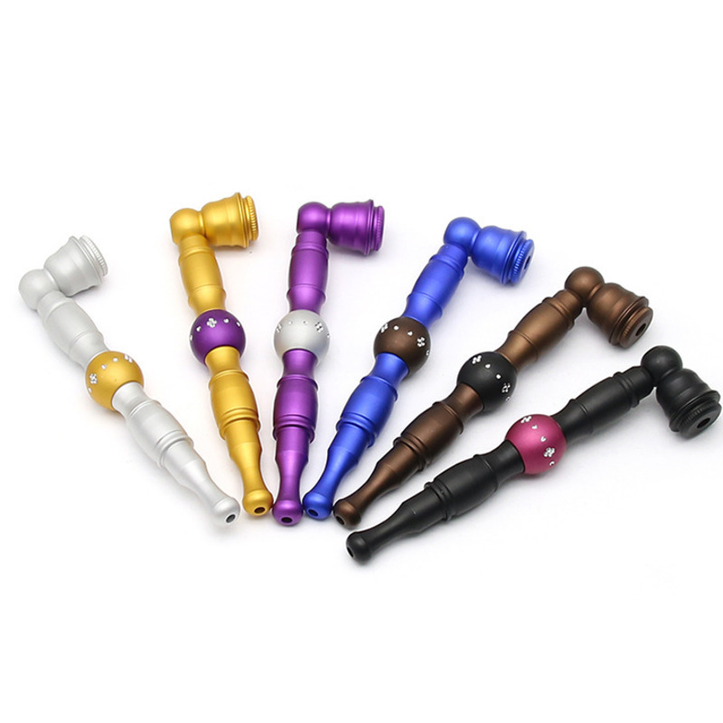 

Brand smoking accessories metal pipe alloy 155mm metal bowl pipe detachable tobacco tool smoke pipes