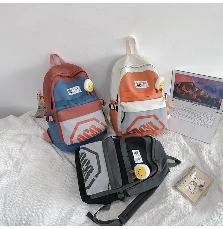 

Backpack 5353 College Students Simple Tide Brand Japanese Schoolbag Female Junior High School Niche Design