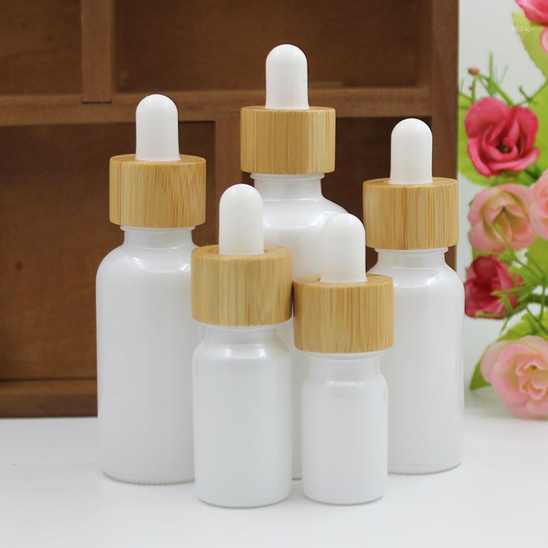 

Storage Bottles & Jars 24pcs 50ml 30ml 20ml 10ml 5ml Empty Refillable White Bamboo Glass Dropper Vial 1oz Fancy Piepette